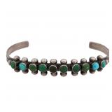 Navajo Turquoise Sterling Cuff Bracelet