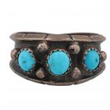 Milton Lasiloo Zuni Turquoise Sterling Ring