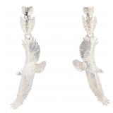 Will Arviso Sterling Navajo Eagle Earrings