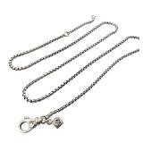 David Yurman Sterling Round Box Chain Necklace