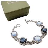 Judith Ripka Sterling Doublet Gemstone Bracelet