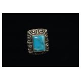 .925 Size 8 Sterling Turquoise Ring