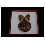 Liz Claiborne Brooch "Christmas Ornament"