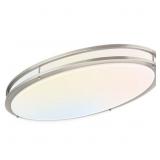 $106 DAKASON 32In Oval LED Flush Mount Ceiling Lig