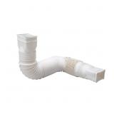 $10 Flex A Spout 55 in. White Vinyl Downspout Exte