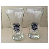 2 Vintage Pabst Beer Sham Glasses