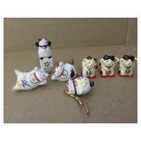 7 Authentic Japanese Ceramic Lucky Cat