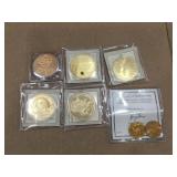 Gold Plated Commemorative Tokens