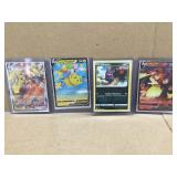 Set of 4 Pokemon Cards in Cases