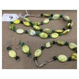 Jasper & Jade Necklace, Bracelet, and Earrings