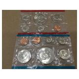 2 Sets of 1974 US Mint Uncirculated Coin Set