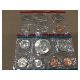 2 Sets of 1973 US Mint Uncirculated Coin Sets