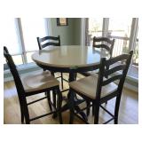 Very Nice Tall Table and 4 Chairs