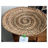 Large Circular Woven Basket