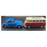 1:24 Volkswagen Beetle & T1 bus