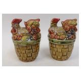 Nesting Hens in Tall Baskets
