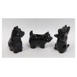 Black Scottie Dogs - Salt, Pepper, Toothpick Set