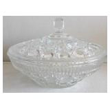 Federal Glass Windsor Lidded Candy Dish