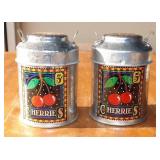 Mary Engelbreit Cherries Candles in S&P Tins