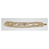 Vintage Multi-Strand Gold Tone Bracelet