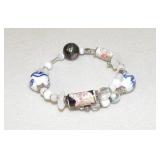 Art Glass Beaded Bracelet