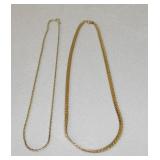 Vintage Gold Tone Chain Necklaces