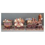 3-Pc Bear Christmas Train Decoration