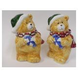 Christmas Teddy Bears in Caps & Scarves