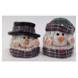 Colorful Glazed Snowman Heads