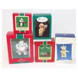 Lot of Hallmark Bear Themed Ornaments in Boxes