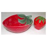 Strawberry Colander & Lidded Jam Jar