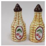 Vintage Bottles with Cherry Design