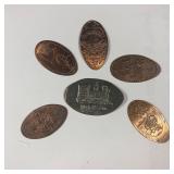 Elongated Coin Bundle Lot: DISNEY 6 Pack