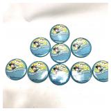 Disney Birthday Button Pin Lot: 9 Pack Birthday