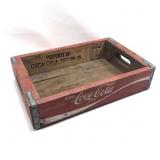 Wood Coca-Cola Coke Carrier small Bottle Crate