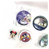 Disney Button Pin Lot: 6 Pin Trading +