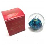 Lorenzo Art Glass Sphere Paperweight Blue