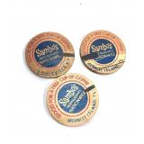 Vintage Sambos Wooden Chip Bundle of 3 Lot