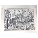 Howard Finster 1909 Coupe Litho Print/Worth It All