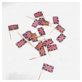 Vintage Union Jack Cocktail Sticks LOT