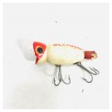 Vintage Fishing Lure: Hula Popper White