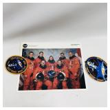 Vintage NASA Shuttle STS-90 Promo & Patch Set