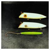 Vintage Wood Fishing Lure LOT Wallace &?