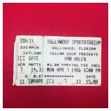 Vintage Concert Ticket Stub: Van Halen 