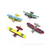 Retro-Style Vintage Bi-Plane Scale Model LOT