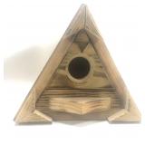 Triangle A-Frame Style Wood Bird House