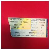 Vintage Concert Ticket Stub: The Police 