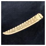 Vintage Faux Plastic Scrimshaw Letter Opener