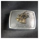 Vintage Belt Buckle Remington Gun Country