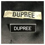 US Army Military Patch Lot Dupree Name Tag